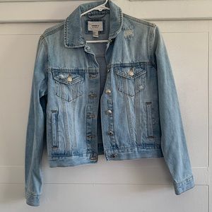 light blue jean jacket